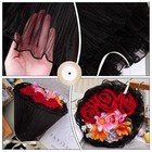 2pcs Flower Wrapping Mesh With Ribbon Plastic Mesh Wrapping Paper For Flowers Bo