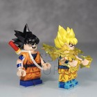 Custom Printed Goku Minifigures  set Of 2  Lego Dragon Ball Z