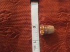 Antique Engraved   Etched 14kt Gold Sewing Thimble Size 8 Tested 3 8 Grams