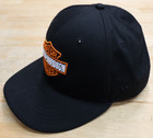 Harley-davidson Black New Era 59fifty Fitted Hat Cap Size 7 1 2 Xl Cotton