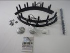 Zbmyrbzj 40   20 Light  Black Wagon Wheel Chandelier - Tested new