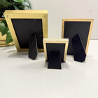 Lot Of 3 Vintage Small Picture Frames With Pastel Floral Borders