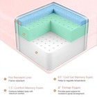 Crib Mattress  Dual Sided Memory Foam Toddler Mattress  Triple-layer Waterpro   
