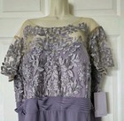 Js Collections Mother Of The Bride groom Illusion Evening Gown Sz 24 Nwt