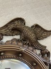 Vintage 21    Syroco Convex Bullseye Mirror Bald Eagle Federal Regency
