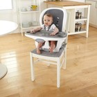 3-in-1 Baby High Chair With Wheels Foldable Slim Convertible Seat Removable Tray
