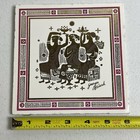 Vintage Mid-century Modern Georges Briard Ceramic Tile Trivet 6    X 6    Read