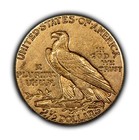 1915 G 2 50 Indian Head Gold Quarter Eagle - Authentic Us Coin - Sku-g5048