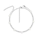 Dainty Pearl Heart Chain Anklets For Women Minimalist Anklets For Teen Girls