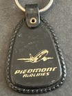  Vintage Piedmont Airlines Black Hard Plastic Keychain Pre-owned 