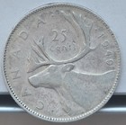 Canada 1949 25 Cents Silver Coin