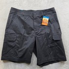 Columbia Cargo Shorts Mens 36 Grey Cotton Stretch Rapid Rivers Upf 50  65 New