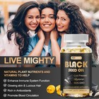 Black Seed Oil 1000mg - 100  Pure Organic Cold Pressed Cumin Nigella Sativa Us