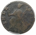 1786 Connecticut Copper  Mailed Bust Left  Scarce Miller 5 7-h 1  R5  Pcgs F15