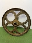 Vintage Cast Iron Industrial Cart Wheel Size 11 25     Steampunk Wheel  Nice Used 