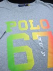 New  Polo Ralph Lauren Crew T-shirt -xxl Gray Heather Green Yellow Red 67 Prep