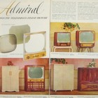 Admiral 1954 Vintage Tv 2 Page Print Ad Retro Television Models Mod