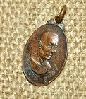 Vintage Thai Metal Buddhist Monk Amulet   Pendant   Talisman