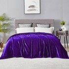 Extra Large Soft Comfy Fluffy Fleece Bed Blanket King Size 90  X 108   Luxury   