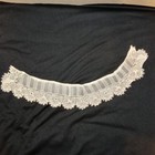 3 Antique Handmade Lace Tatted Embroidered Collars