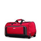 American Tourister Fieldbrook Xlt Softside Upright Luggage  Red black  4-piec   