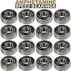 Amphetamine Inline Roller Hockey Speed Bearings And Spacers Kit Ceramic Gold