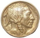 1913 Type 1 Buffalo Nickel Nice Bu Uncirculated Gold Original Color Free Post