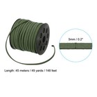 Suede Lanyard String With Roll Spool 50 Yard  Flat Microfiber Cord  Army Green