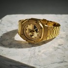 Custom Ga2100 Watch        casioak    Style Full Gold Tone   G-shock Base Model