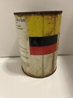 Vintage Lubaid Motor Flush Oil 1 Quart Metal Can Gas Station Sign Empty