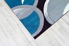 Premium Hand Carved Thick Plush Pile Modern Abstract Contemporary Geometric Rug