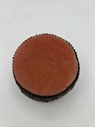 Vtg Velvet Pin Cushion Box Sewing Spool Holder Fringe Orientalism Trim 4  An15
