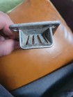 Bally Slot Machine Coin Slot Chute 1940 s - Chrome Nickle Five Cent - Red Logo