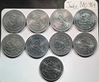 Mexico One Peso Coin Lot  9  1984-1994 World Coins 9 Total Coins