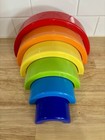 10    Plastic Rainbow Stacking Nesting Blocks Puzzle Grimm   s Style Montessori Toy