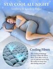 Pregnancy Pillows  U-shape Full Body Pillow     Removable Cooling Cover -dark Grey