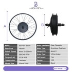 Electric Bicycle Conversion Kit 500w 36v 48v Rear Cassette Wheel Hub Motor 