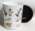 Tupperware Canister 8 Cup Decorator One Touch Cat Food Kitty Treats New Cute 