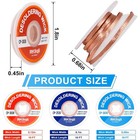 3pcs Solder Wick Braid With Flux  Upgraded Desoldering Wick  3 Sizes