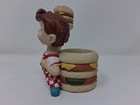 Vintage Bob s Big Boy Ceramic Bobble Burger   Bobble Head Toothpick Holder  