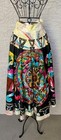 Vintage 1950 s Mexican Circle Skirt Artegreen Hand Painted Sequin Women s Size M