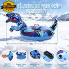 Snow Tube Inflatable Sled Heavy Duty Reinforced Kids Adults Winter
