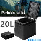    20l Portable Folding Toilet Car Outdoor Travel Potty For Camping Hiking Beach