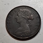 1876 Newfoundland Victoria Large Cent 1c Bronze  Km 8