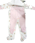 Gerber Organic Cotton 4 Piece Set Baby Girl Pink White Beige Bear - 3-6 Months 