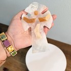 Vintage Natural Stone Cross Wall Decor Ooak