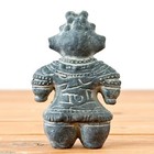Dogu Jomon Period Clay Statue Earthen Figure Black 12cm Replica Japan Haniwa