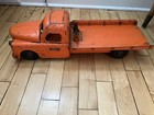 Vintage Strutco Flat Bed Hauler Truck 20    Long Pressed Steel Toy