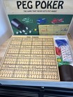 Peg Poker Card Dice Game Wheeler Games Usa 1993 Chance Strategy Skill Open Box