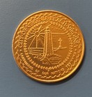 Vtg Virginia Beach Annual Neptune Festival Gold Coin Token 1989 Seahorse Roundup